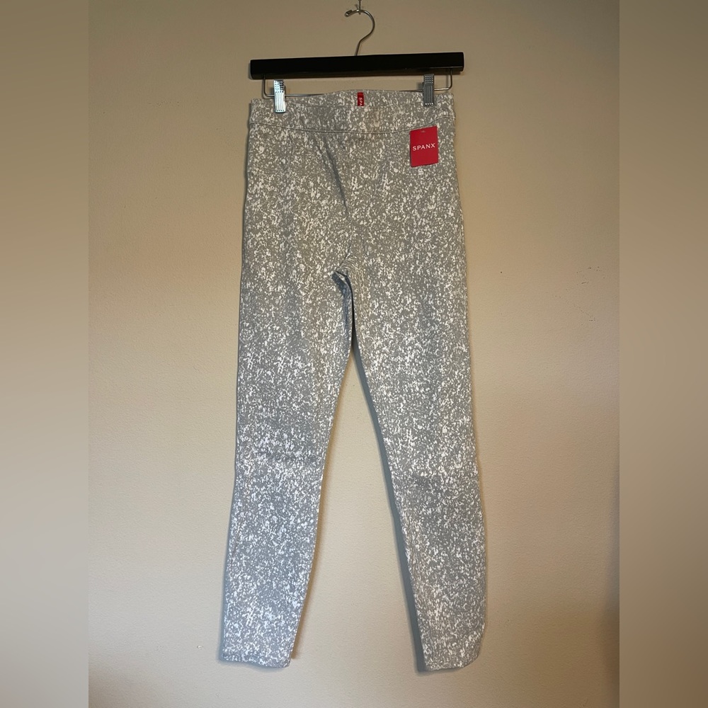 Spanx Ankle Jeanish Leggings In Speckled Grey NWT Size S Classic Boho Chic